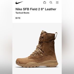 Nike SFB Field 2 8" Leather
Tactical Boots